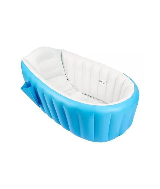 BAÑERA INFLABLE PORTÁTIL TINA PARA BEBÉS, COLOR AZUL - 1