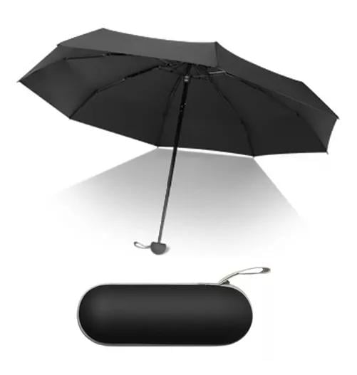 RAYOS UV MINI PARAGUA BOLSILLO SOMBRILLA PLEGABLE 8HUESOS NE - 1