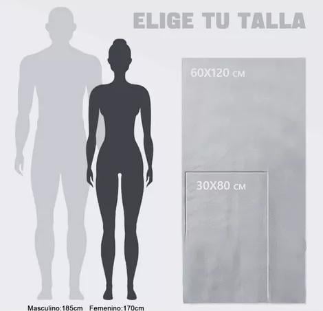 TOALLA MICROFIBRA SECADO RÁPIDO PACK + ESTUCHE NEGRO - 3