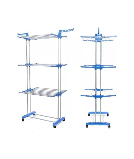 TENDEDERO PLEGABLE DE ROPA RETRÁCTIL RACK PORTÁTIL, COLOR MULTICOLOR - 1