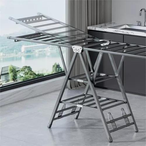 TENDEDERO PLEGABLE ACERO INOXIDABLE 170 CM, COLOR PLATEADO - 6