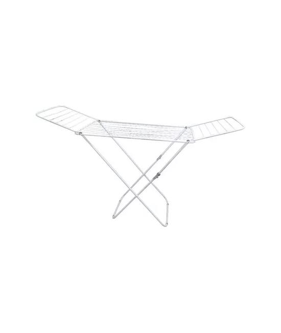 TENDEDERO COLGADOR EXTENSIBLE ORGANIZADOR PLEGABLE 1.80M, COLOR BLANCO - 1