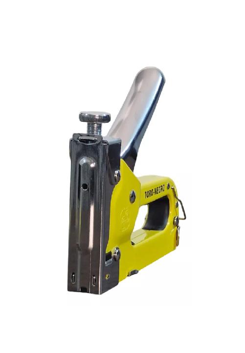 ENGRAPADORA TORO NEGRA, CORCHETERA MANUAL PARA TAPICERÍA + 600 GRAPAS, COLOR NEGRO - 6