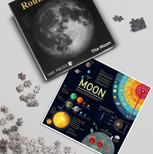 ROMPECABEZAS REDONDO LUNA PCS JUGUETE EDUCATIVO GRIS - 2