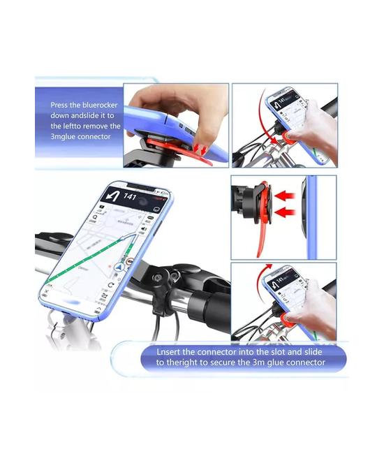 SOPORTE CELULAR TIPO QUADLOCK PARA MOTO, BICICLETA Y SCOOTER - 3
