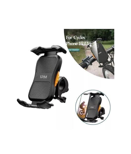 SOPORTE DE TELÉFONO CELULAR PARA BICICLETA/MOTO, 360º AJUSTABLE, COLOR NEGRO - 2