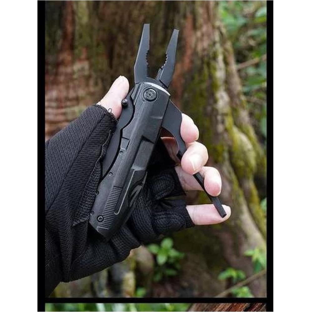 NAVAJA TACTICA CUCHILLO TACTICO MILITAR ALILICATE 16EN1 BLCK - 3
