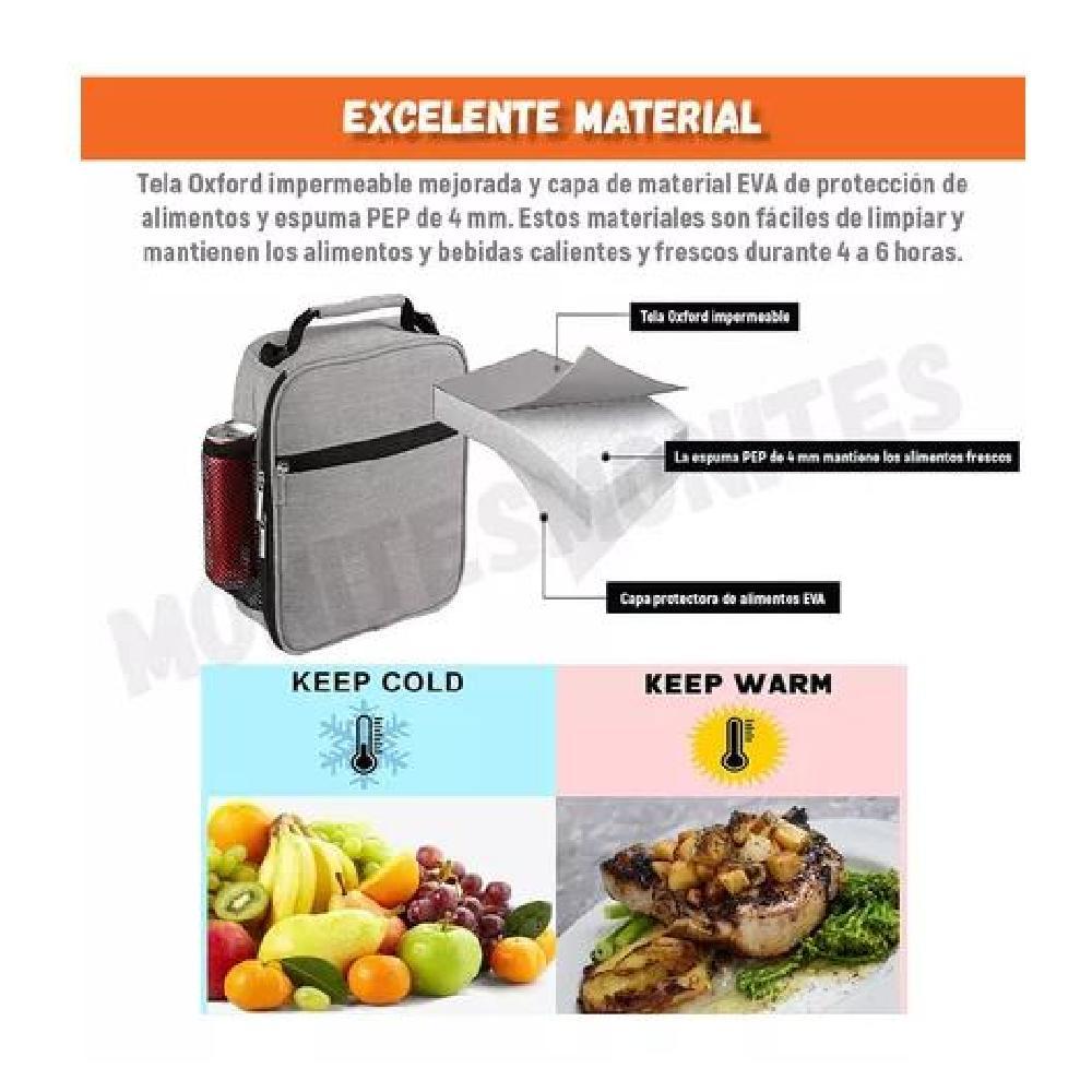 LONCHERA TÉRMICA PORTÁTIL HOMBRE BOLSA DEL ALMUERZO - 4