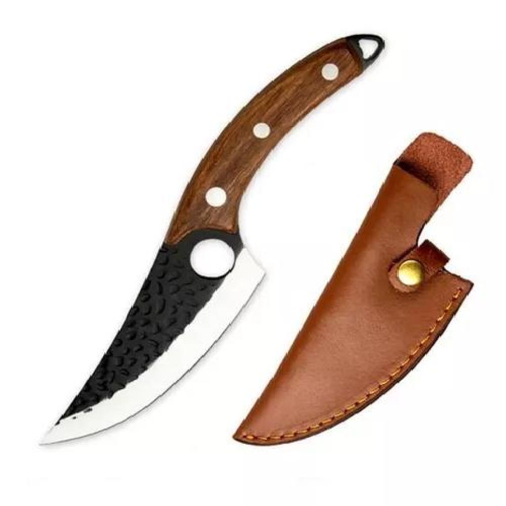 CUCHILLO TÁCTICO DE CAZA CARNICERO FORJADO A MANO - 1