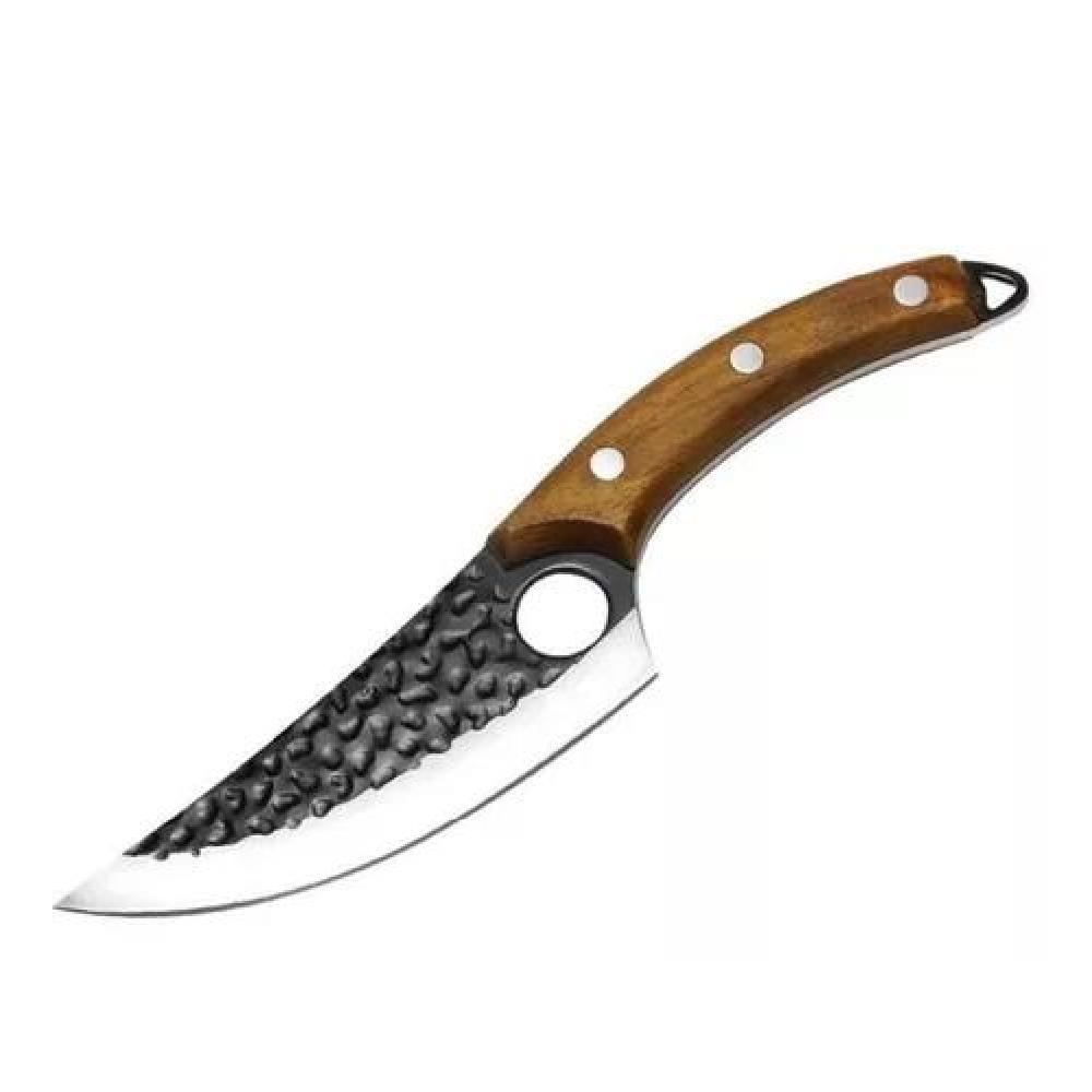 CUCHILLO TÁCTICO DE CAZA CARNICERO FORJADO A MANO - 2