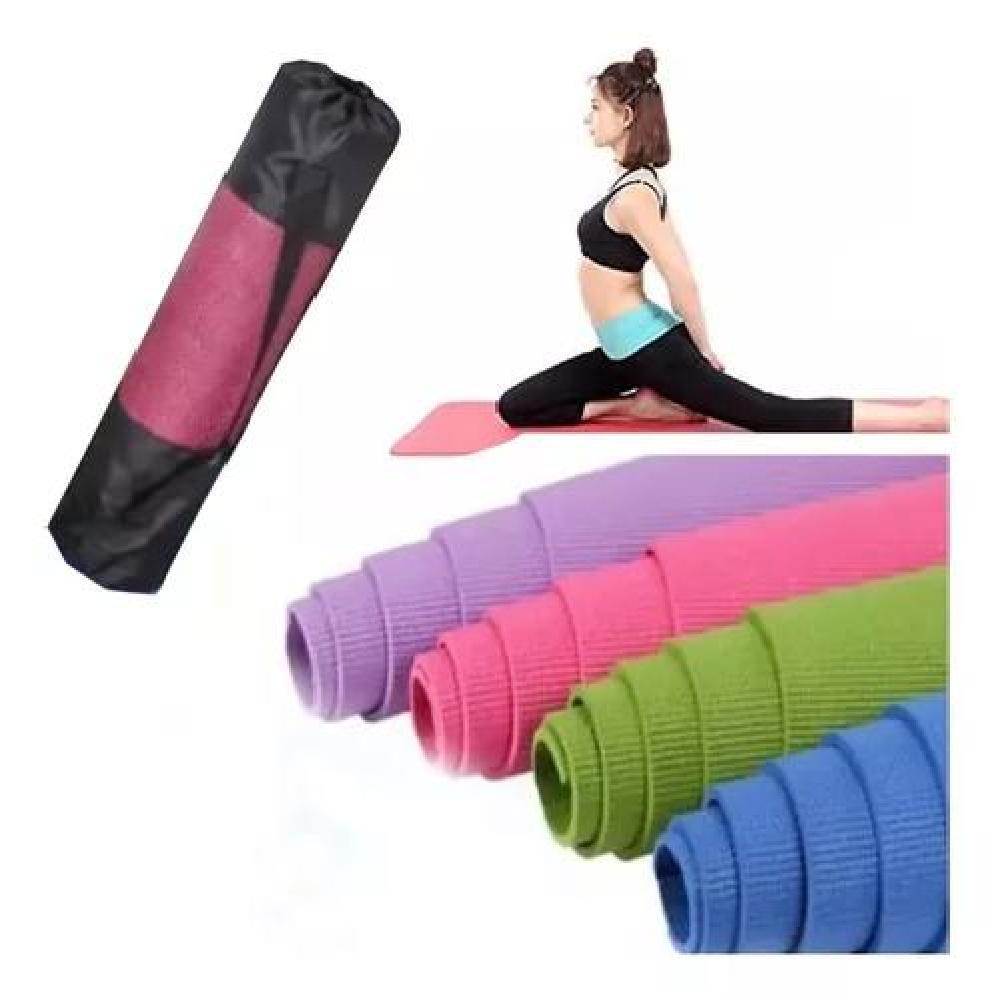 COLCHONETA MAT YOGA MANTA CON BOLSO DEPORTE 4MM 173X61CM NARANJA - 6