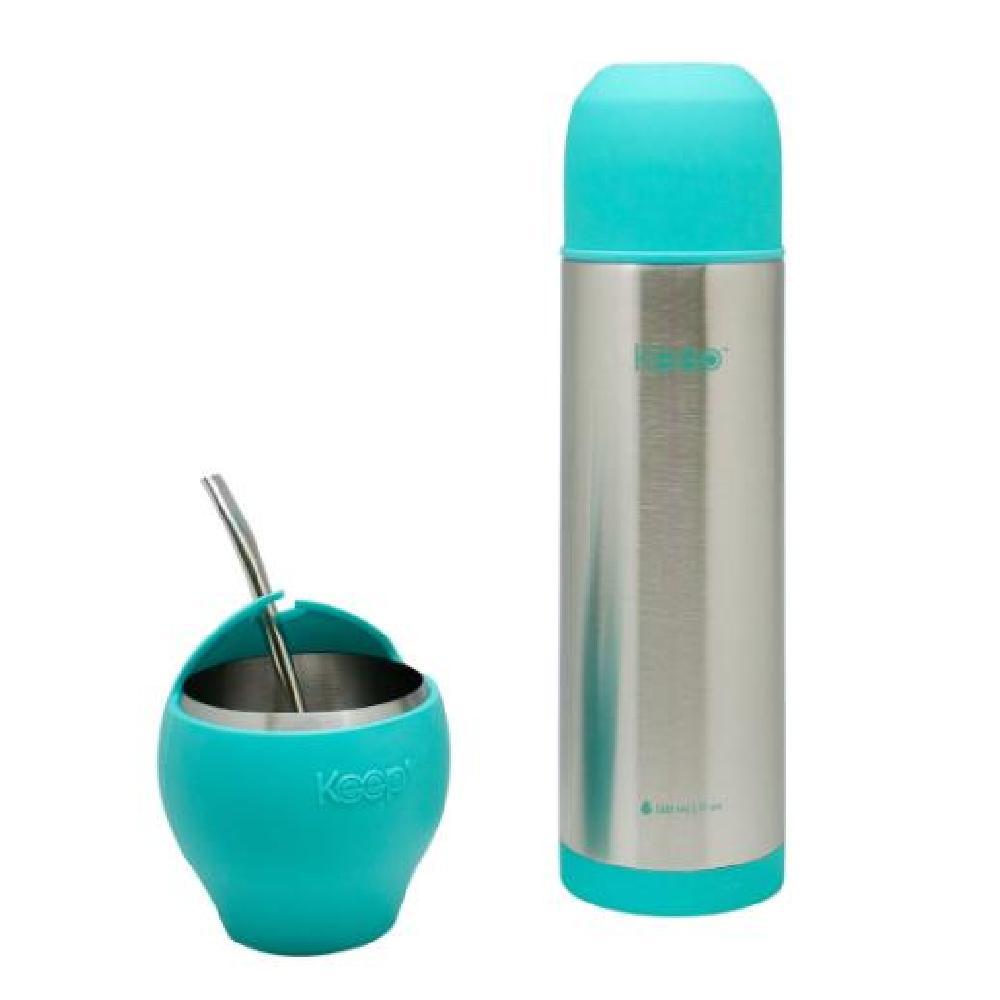 SET MATE Y TERMO BALA KEEP COLOR VERDE-AGUA - 3