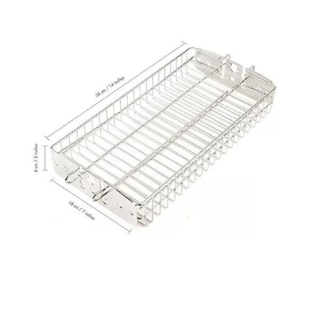 CANASTA O REJILLA DE ACERO INOX. PARA ASAR ALIMENTOS - 2