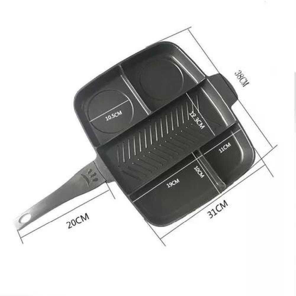SARTÉN MULTIUSO 5 EN 1 ANTI ADHERENTE HORNO COCINA - 3
