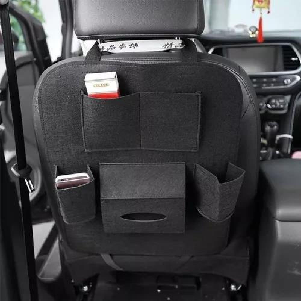 ORGANIZADOR BOLSO PARA ASIENTO DE AUTO, COLOR NEGRO - 4