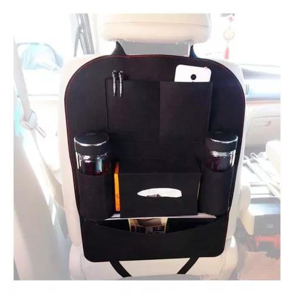 ORGANIZADOR BOLSO PARA ASIENTO DE AUTO, COLOR NEGRO - 6