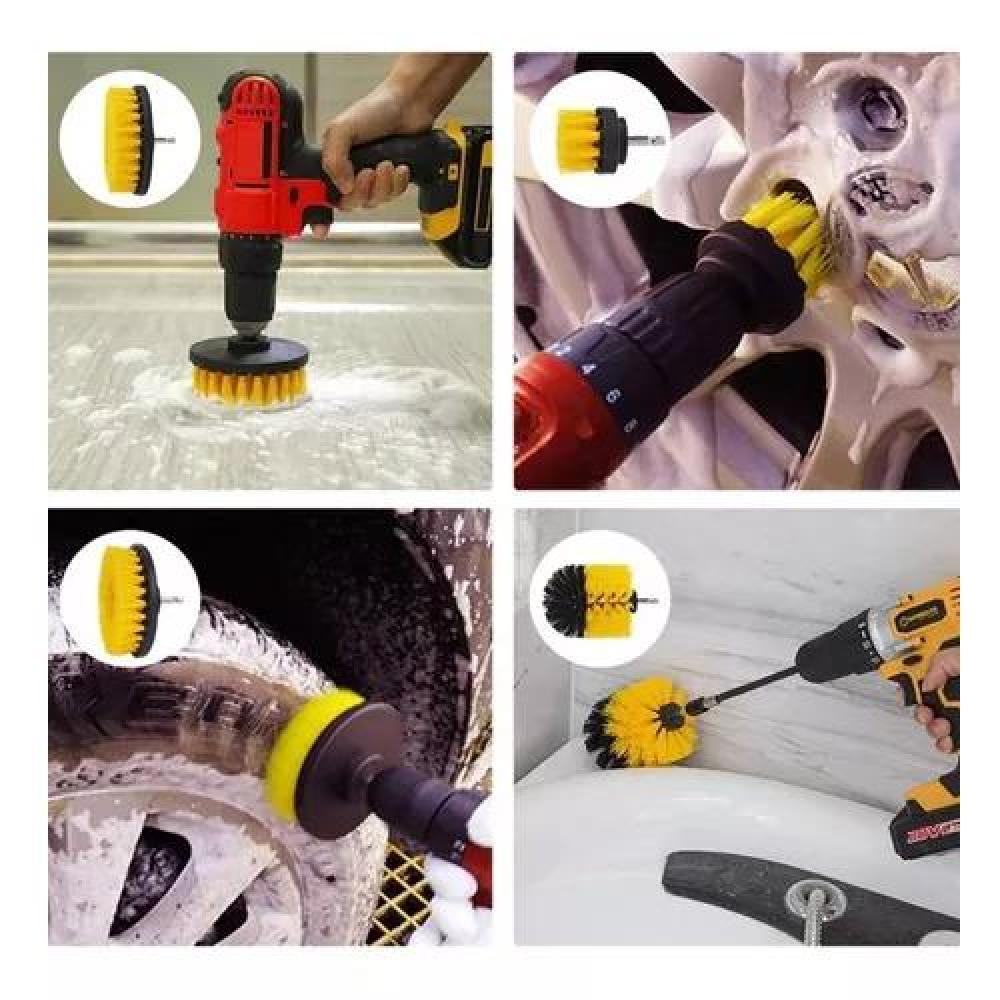 KIT DE LIMPIEZA DE AUTO, 21 PIEZAS, INTERIOR Y EXTERIOR, PADS PARA TALADRO - 5