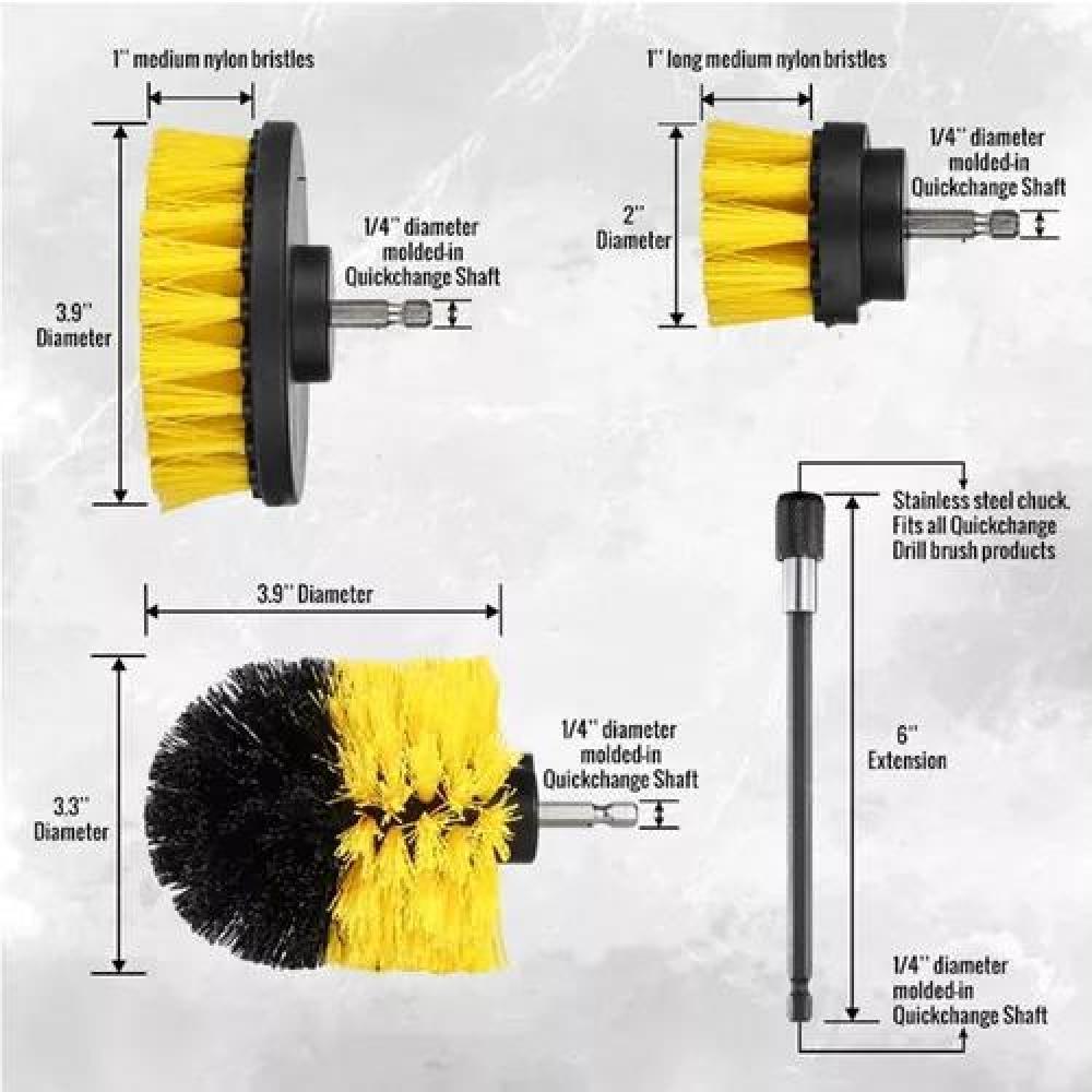 KIT DE LIMPIEZA DE AUTO, 21 PIEZAS, INTERIOR Y EXTERIOR, PADS PARA TALADRO - 7