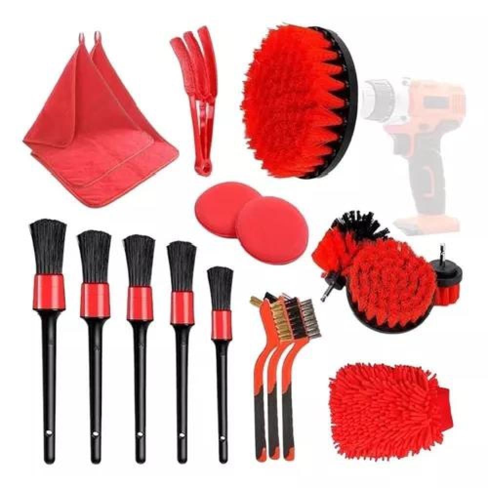KIT DE LIMPIEZA DE AUTO, 18 PIEZAS, PULIDOR DE FOCOS Y LIMPIEZA DE AUTO - 1