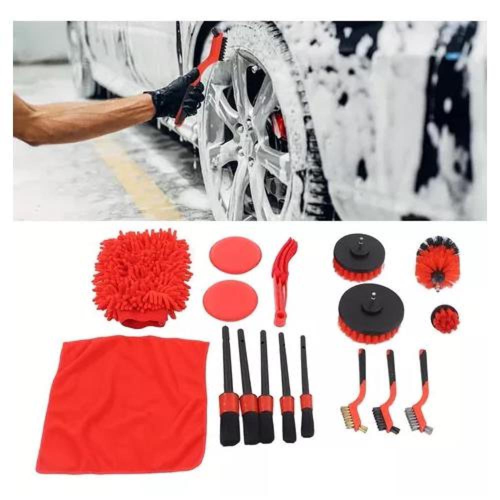 KIT DE LIMPIEZA DE AUTO, 18 PIEZAS, PULIDOR DE FOCOS Y LIMPIEZA DE AUTO - 2