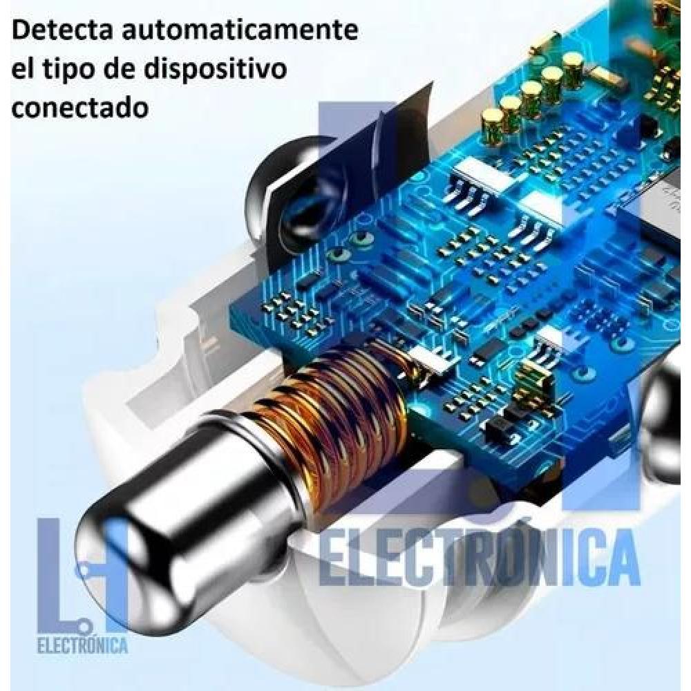 CARGADOR USB AUTO 30W - 4