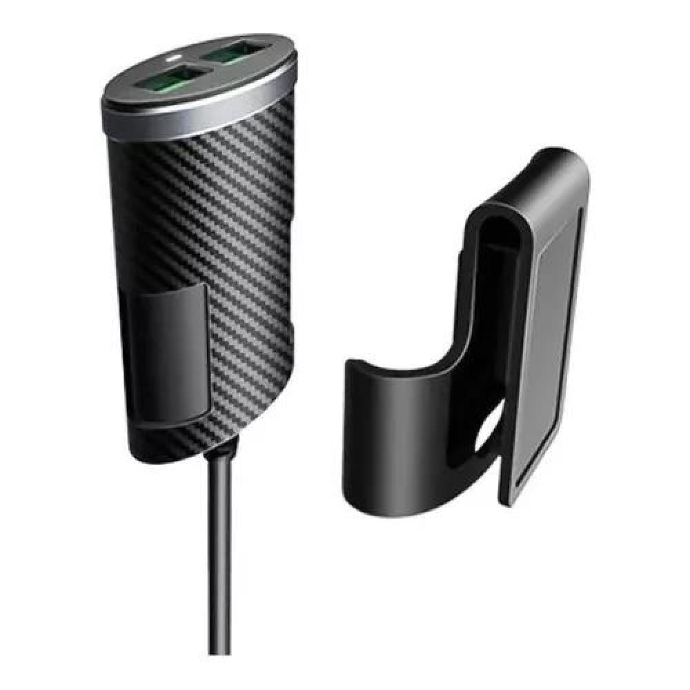 CARGADOR USB AUTO CON ALARGADOR 4 PUERTOS 1 METRO - 2
