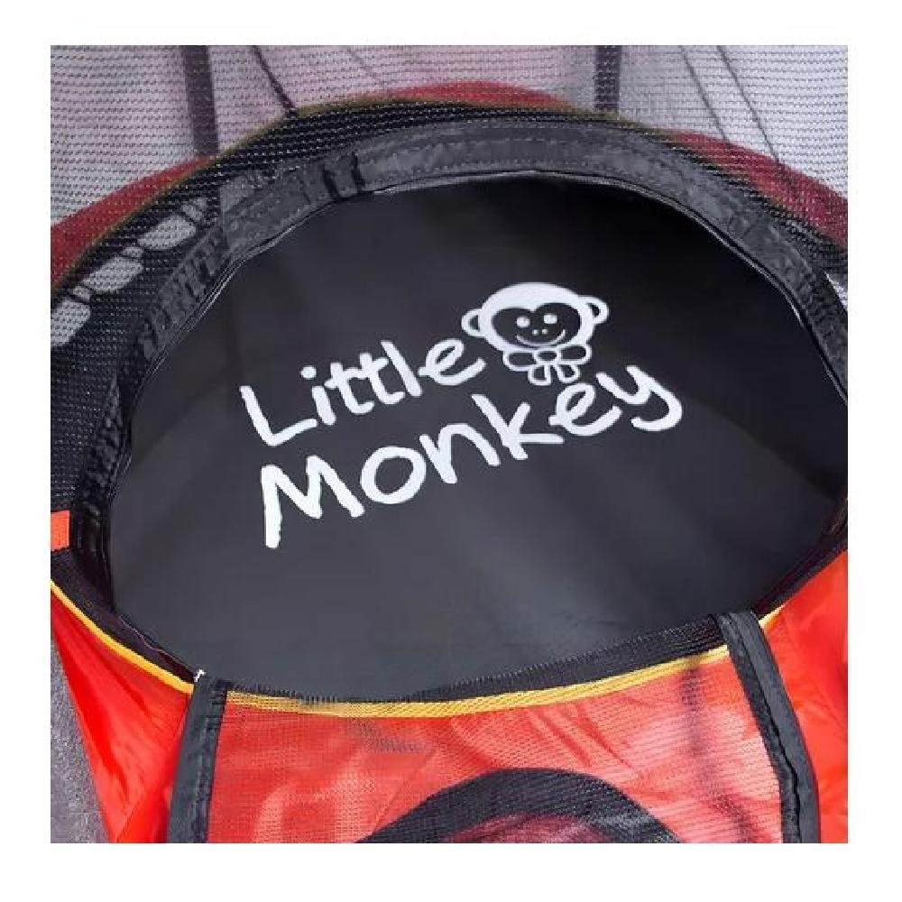 CAMA ELÁSTICA 1.4 M NIÑOS MALLA PROTECTORA COBERTOR NEGRO - 5