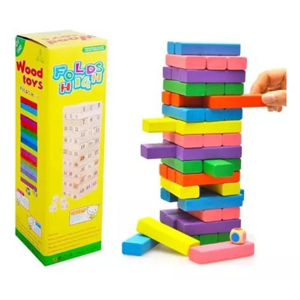 JUEGO EDUCATIVO DE BLOQUES DE CONSTRUCCIÓN 54 PIEZAS COLORIDOS - 2