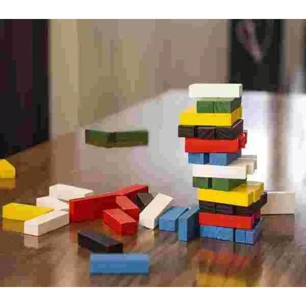 JUEGO EDUCATIVO DE BLOQUES DE CONSTRUCCIÓN 54 PIEZAS COLORIDOS - 4