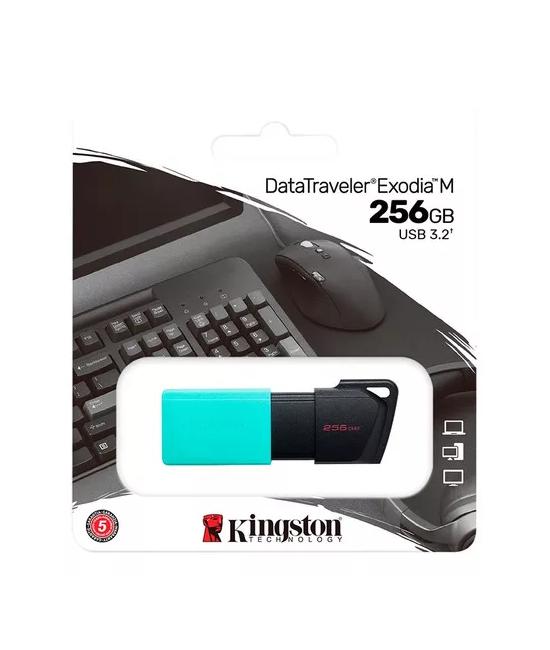 MEMORIA USB KINGSTON DATATRAVELER EXODIA M, 256GB, 3.2 - 1