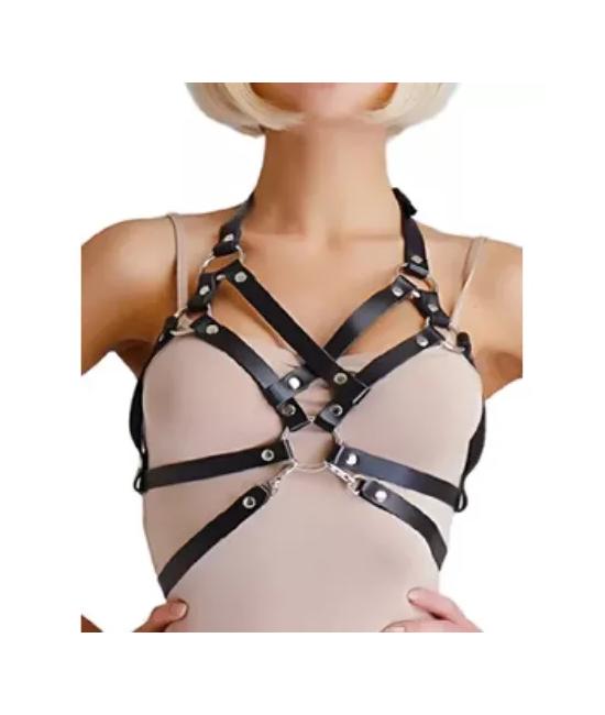 ARNÉS CUERPO COMPLETO TIPO CUERO SEXY, SEXUAL, IDEAL TIPO F - 1
