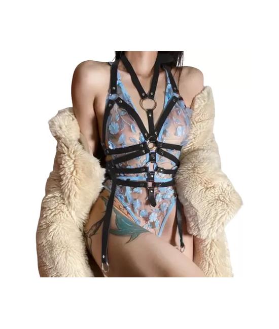 ARNÉS CUERPO COMPLETO TIPO CUERO SEXY, SEXUAL, IDEAL TIPO A - 2