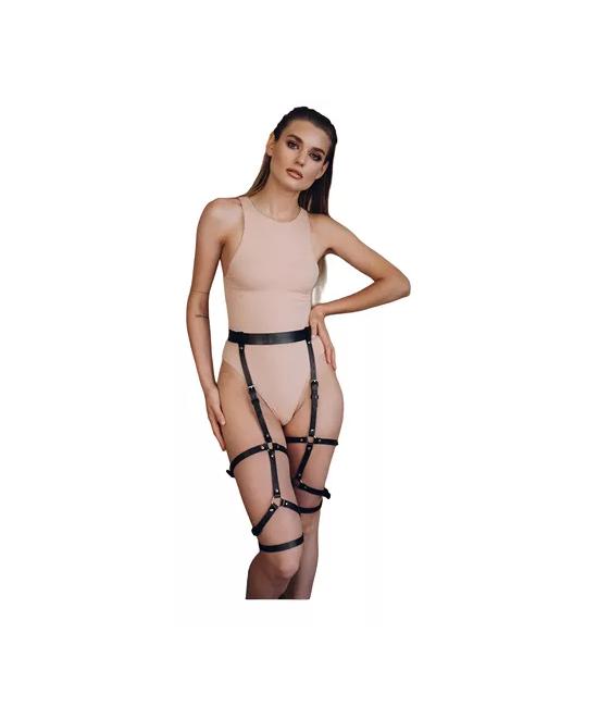 ARNÉS CUERPO COMPLETO TIPO CUERO SEXY, SEXUAL, IDEAL TIPO D - 1
