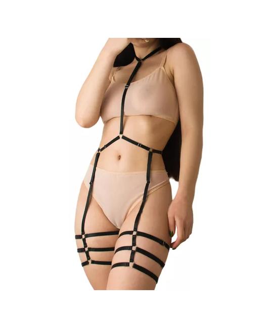 ARNÉS CUERPO COMPLETO TIPO CUERO SEXY, SEXUAL, IDEAL TIPO D - 2