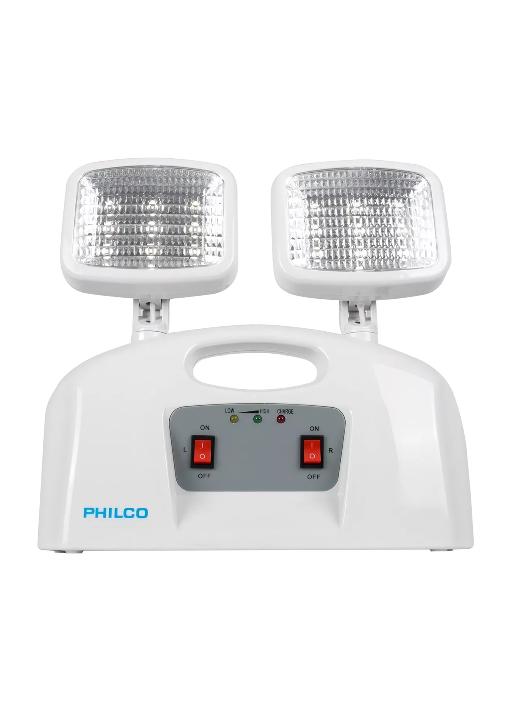 LÁMPARA DE EMERGENCIA LED, 2 FOCOS PHILCO CERTIFICADO, EN COLOR BLANCO - 4
