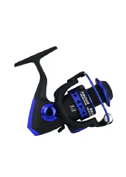 CARRETE GIRATORIO PARA PESCA SERIE BK5000 13 RODAMIENTOS, AZUL - 3