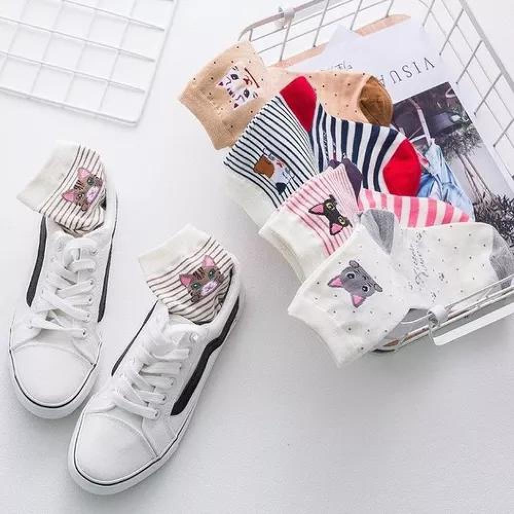 PACK DE 12 CALCETINES LARGOS PARA DAMA, DISEÑO DE RAYAS CON BAMBÚ, MULTICOLOR - 3