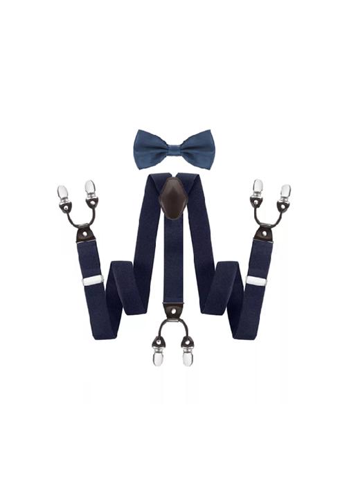 SUSPENSOR HUMITA EN CAJA TIRANTES HOMBRE AJUSTABLE ELÁSTICO, AZUL MARINO - 1