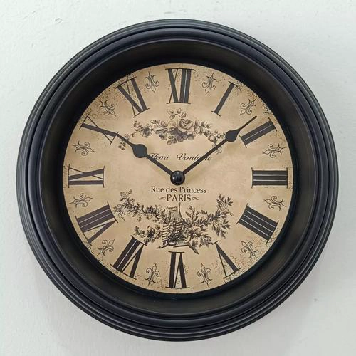 RELOJ DE PARED  CM, ELEMENTAL,EN COLOR CAFE - 1