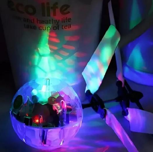 MINI DRON ESFERA VOLADORA, PELOTA BOLADORA, DRON UFO MULTICOLOR - 6