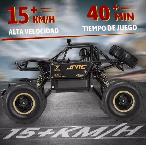 JUGUETE CARROS CONTROL REMOTO ESCALADA 4X4 29 CM + 2 BATERÍAS - 6