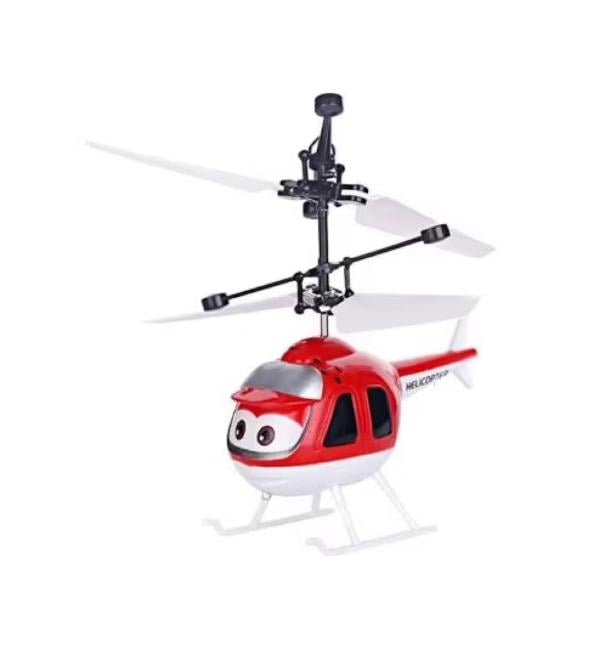 HELICÓPTERO VOLADOR PEQUEÑO A CONTROL REMOTO ROJO - 1