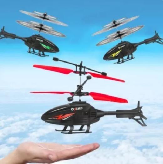 HELICÓPTERO VOLADOR MINI DRON CONTROL REMOTO ROJO - 4