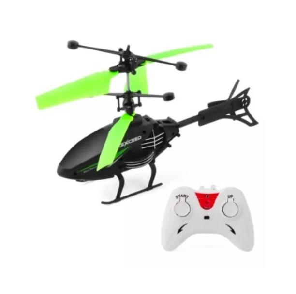 HELICÓPTERO VOLADOR MINI DRON CONTROL REMOTO VERDE - 2