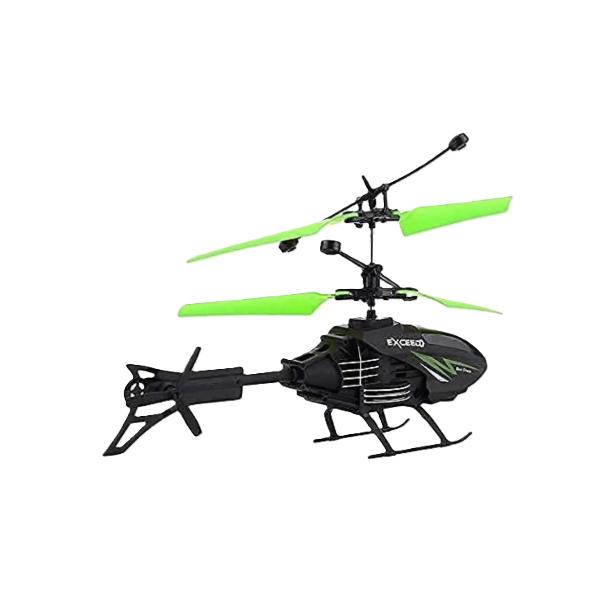 HELICÓPTERO VOLADOR MINI DRON CONTROL REMOTO VERDE - 3