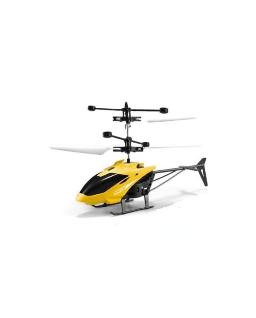 HELICÓPTERO VOLADOR MINI DRON CONTROL REMOTO AMARILLO - 1