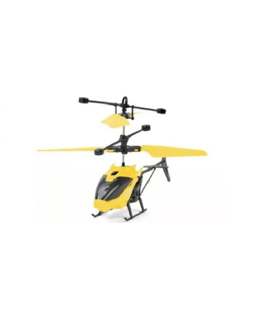 HELICÓPTERO VOLADOR MINI DRON CONTROL REMOTO AMARILLO - 2