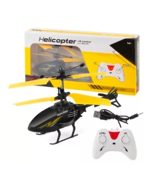 HELICÓPTERO VOLADOR MINI DRON CONTROL REMOTO AMARILLO - 5