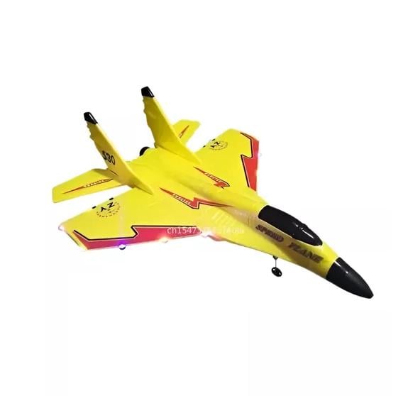 AVIÓN DE COMBATE A CONTROL REMOTO DE JUGUETE SU-35 AMC AMARILLO - 1