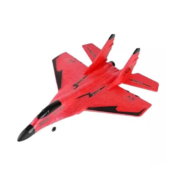 AVIÓN DE COMBATE A CONTROL REMOTO DE JUGUETE SU-35 AMC ROJO - 1